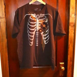 Mens XXL "Tell the People" brown t-shirt